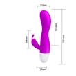 Kép 4/8 - Pretty Love - Kyle - 30 funkciós, nyuszifüles csiklóizgató és G-pont vibrátor (USB) - lila