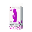 Kép 7/8 - Pretty Love - Will - 30 funkciós, nyuszifüles csiklóizgató és G-pont vibrátor (USB) - lila