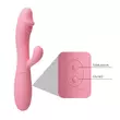 Kép 3/7 - Pretty Love - Snappy - szilikon, 30 funkciós, csiklóizgató és G-pont vibrátor (USB) - pink