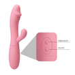 Pretty Love - Snappy - szilikon, 30 funkciós, csiklóizgató és G-pont vibrátor (USB) - pink
