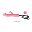 PRETTY LOVE - SNAPPY - szilikon, 30 funkciós, csiklóizgató és G-pont vibrátor (USB) - pink