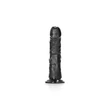 Kép 2/7 - RealRock - Curved Realistic Dildo with Suction Cup 6&quot; - rögzíthető ,élethű G-pont dildó (17,5cm) - fekete