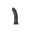 Kép 3/7 - RealRock - Curved Realistic Dildo with Suction Cup 6&quot; - rögzíthető ,élethű G-pont dildó (17,5cm) - fekete