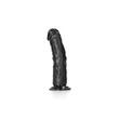 Kép 4/7 - RealRock - Curved Realistic Dildo with Suction Cup 6&quot; - rögzíthető ,élethű G-pont dildó (17,5cm) - fekete
