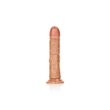 Kép 2/7 - RealRock - Curved Realistic Dildo with Suction Cup 7&quot; - rögzíthető ,élethű G-pont dildó (20cm) - barna