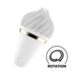 Kép 3/5 - Satisfyer - Layons Sweet Treat - prémium, 10 funkciós, tölcséres fagyi alakú csiklóizgató és masszírozó (USB) - fehér/arany