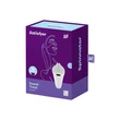 Kép 1/5 - Satisfyer - Layons Sweet Treat - prémium, 10 funkciós, tölcséres fagyi alakú csiklóizgató és masszírozó (USB) - fehér/arany