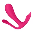 Kép 2/5 - Satisfyer - Top Secret+ -  prémium, wireless, websmart csiklóizgató és G-pont párvibrátor (USB) - pink