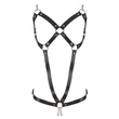 Kép 4/6 - Zado - Leather Harness 2 Chains S-L - női, láncos bőrheveder (S/L) - fekete