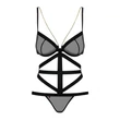 Kép 3/7 - OBSESSIVE BONDY - fekete body - S/M