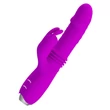 Kép 3/8 - Pretty Love - Dorothy - 12 vibrációs, 3 lökő funkciós, nyuszifüles csiklóizgató és G-pont vibrátor (USB) - lila