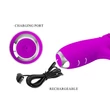 Kép 7/8 - Pretty Love - Dorothy - 12 vibrációs, 3 lökő funkciós, nyuszifüles csiklóizgató és G-pont vibrátor (USB) - lila
