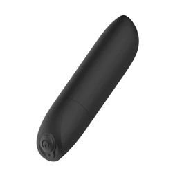 B - Series Magic - Rechargeable Powerful Bullet Vibrator - 20 funkciós mini vibrátor (USB) - matt fekete