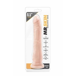 Blush - Mr. Skin Realistic Cock Basic 8.5&quot; - rögzíthető, élethű dildó (21,5cm) - natúr