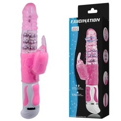 Debra - Fascination Bunny Vibrator Pink 4 - rotációs és vibráló, nyuszis csiklóizgató és G-pont vibrátor (pink)