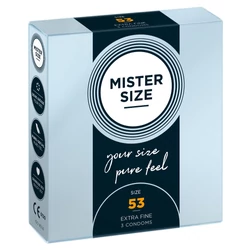 Mister Size - 53 mm -es ultra vékony óvszer (3db/cs)