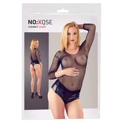 NO:XQSE - Net Shirt S/L - női necc felső (S/L) - fekete