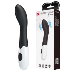 Pretty Love - Bishop - szilikon, 30 funkciós G-pont vibrátor (18,2cm) - fekete
