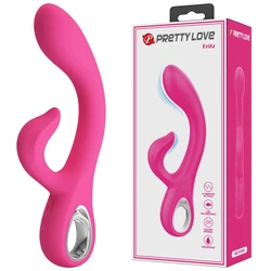 Pretty Love - Fritz - 12 funkciós csiklóizgató és G-pont vibrátor (USB) - pink