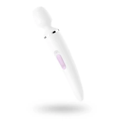 Satisfyer - Wand-er Woman - prémium, 10 finkciós masszírozó vibrátor (USB) - fehér