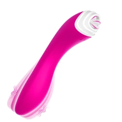 B-Series Joy - Fairyland - 9 funkciós, duplavégű nyaló és G-pont vibrátor (USB) - pink
