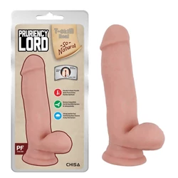 Chisa Novelties - Pruriency Lord - rögzíthető, herés, élethű dildó (20cm) - testszínű