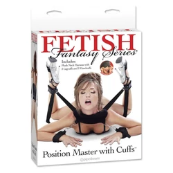 Fetish Fantasy Series - Position Master with Cuffs - kötöző szett bilincsekkel (fekete)