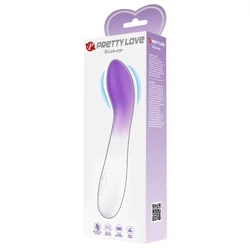 Pretty Love  - Bishop - szilikon, 30 funkciós G-pont vibrátor (18,2cm) - fehér/lila