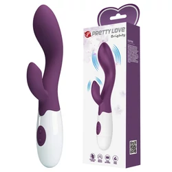 Pretty Love - Brighty - 30 funkciós csiklóizgató és G-pont vibrátor (20cm) - sötét lila