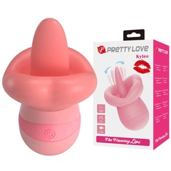 Pretty Love  - Kylee - 10 funkciós, száj alakú, nyelves nyalóvibrátor (USB) - pink