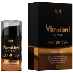 Intt - Vibration! Coffee - ízesített, melegítő hatású stimuláló síkosító (15ml) - kávé