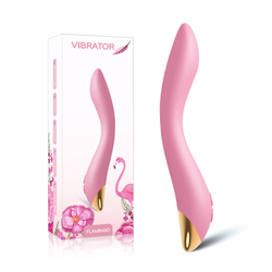 Boss Series - Flamingo - multifunkciós szilikon G-pont vibrátor (USB) - pink