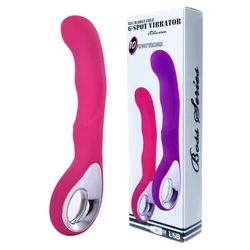 Boss Series - G-Spot Vibrator - 10 funkciós, szilikon G-pont vibrátor (USB) - pink