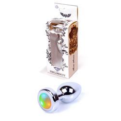 Boss Series - Heavy Fun - Disco Flashlight - disco-gömb kristályos análdugó (ezüst)