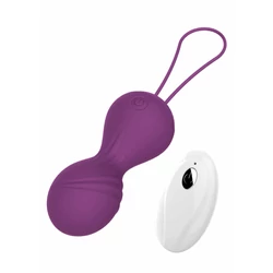 Boss Series - Kegel Balls - 10 funkciós, wireless, vibrációs Kegel labda duó (USB) - lila