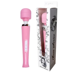 Boss Series - Magic Massager Wand - 10 funkciós szilikon masszírozó vibrátor (USB) - pink