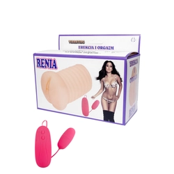 Boss Series - Renia -  élethű, vagina maszturbátor vibrotojással (natúr)