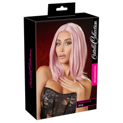 Cottelli Collection - Perücke Wig  - vállig érő, vasalt paróka (pink)