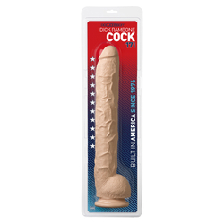 Dick Rambone Cock 17" - élethű, rögzíthető dildó (47,5cm) - natúr