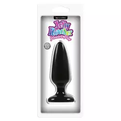 Jelly Rancher - Pleasure Plug Medium - rögzíthető análkúp (fekete)