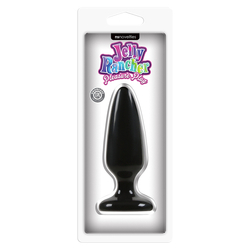 Jelly Rancher - Pleasure Plug Medium - rögzíthető análkúp (fekete)