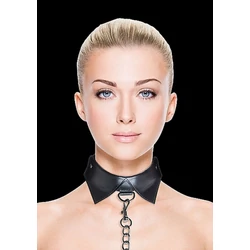 Ouch! - Exclusive Collar - exkluzív nyakörv pórázzal (fekete)