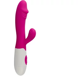 Power Escorts - Billy - 10 funkciós, szilikon csiklóizgató és G-pont vibrátor (USB) - pink