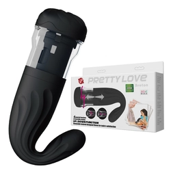 Pretty Love - Breton - multifunkciós vibrációs maszturbátor (USB) - fekete