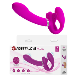 Pretty Love - Valerie - 12 funkciós, heveder nélküli vibrátor duó (USB) - pink