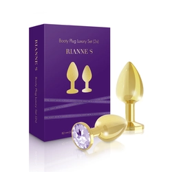 RianneS - Booty Plug Original Luxury Set - díszített análdugó szett (2db) - arany