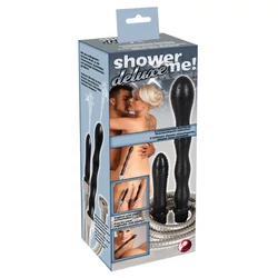 Shower Me Deluxe - intim-zuhany szett (fekete)