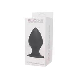Silicone - Plug My Ass Extra Large - méretes análdugó (fekete)
