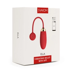 Svakom - Ella - 11 funkciós, websmart vibrotájás (USB) - piros