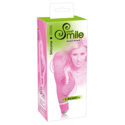 Sweet Smile - G-Bunny - 7 funkciós, szilikon nyuszis csiklóizgató és G-pont vibrátor (rózsaszín)